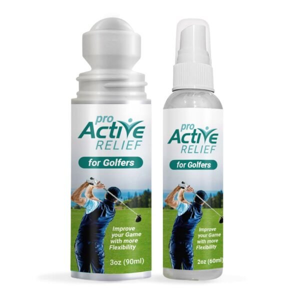 1 Spray-on Golfer Relief (2oz) + 1 Roll-on Golfer Relief (2.5oz)